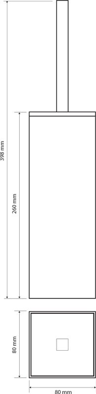 Набор Ершик Bemeta Nero 135913090 + Держатель 135012220