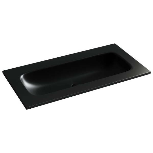 Мебельная раковина Ceramicanova Grace прямоугольная 91см без отверстия под смеситель 910*457*137 черный матовый CN7019MBwx