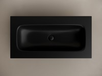 Мебельная раковина Ceramicanova Grace прямоугольная 91см без отверстия под смеситель 910*457*137 черный матовый CN7019MBwx