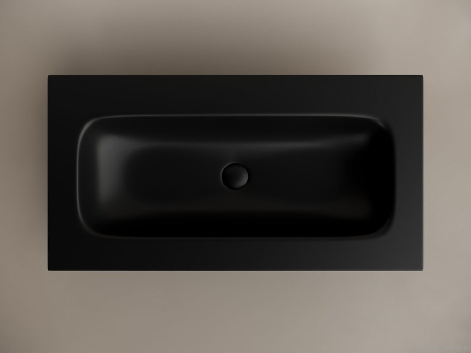 Мебельная раковина Ceramicanova Grace прямоугольная 91см без отверстия под смеситель 910*457*137 черный матовый CN7019MBwx