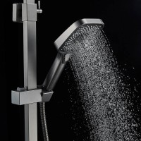 Душевая стойка Shevanik S7036T оружейная сталь