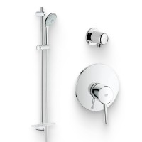 Душевой комплект Смеситель Grohe Concetto 32213001 С ВНУТРЕННЕЙ ЧАСТЬЮ + Гарнитур Euphoria 110 Massage 27226001 + Подключение Relexa Plus Relexa plus 28671000