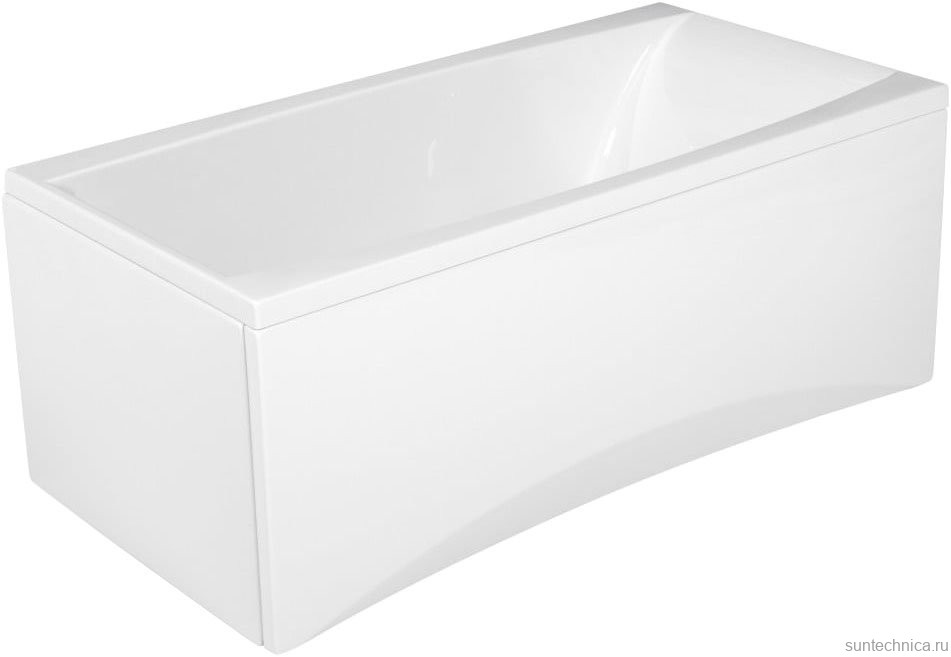 Акриловая ванна Cersanit Virgo 150x75 см, встраиваемая, белая, с каркасом