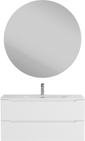 Мебель для ванной комнаты BelBagno Etna 100 bianco lucido, раковина BB-8099-120-2