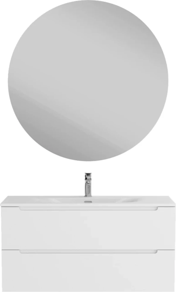 Мебель для ванной комнаты BelBagno Etna 100 bianco lucido, раковина BB-8099-120-2