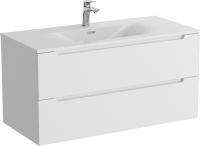 Мебель для ванной комнаты BelBagno Etna 100 bianco lucido, раковина BB-8099-120-2