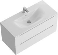 Мебель для ванной комнаты BelBagno Etna 100 bianco lucido, раковина BB-8099-120-2