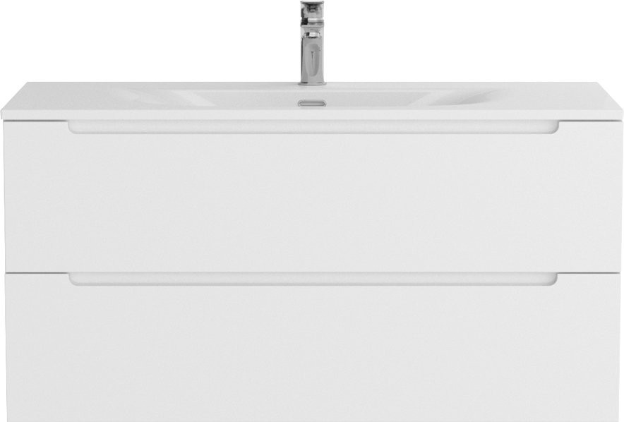 Мебель для ванной комнаты BelBagno Etna 100 bianco lucido, раковина BB-8099-120-2