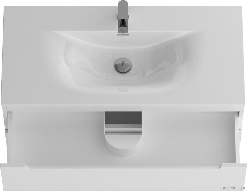 Мебель для ванной комнаты BelBagno Etna 100 bianco lucido, раковина BB-8099-120-2