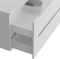 Мебель для ванной комнаты BelBagno Etna 100 bianco lucido, раковина BB-8099-120-2