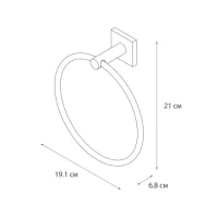 Полотенцедержатель Fixsen Lux Satin 16011 Полотенцедержатель Fixsen Lux Satin 16011