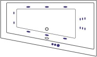 Акриловая ванна Excellent Sfera WAEX.SFP17.SMART.CR P 170x100 см, угловая, правая, встраиваемая, с гидромассажем, белая, асимметричная, с каркасом, со сливом-переливом