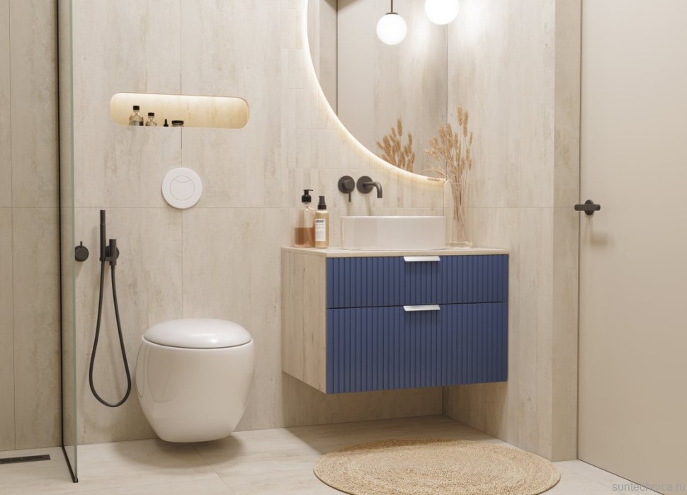 Накладная раковина Sanita luxe Best Slim 40 белая