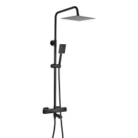 Душевая стойка Shevanik S3096H с термостатом, черный