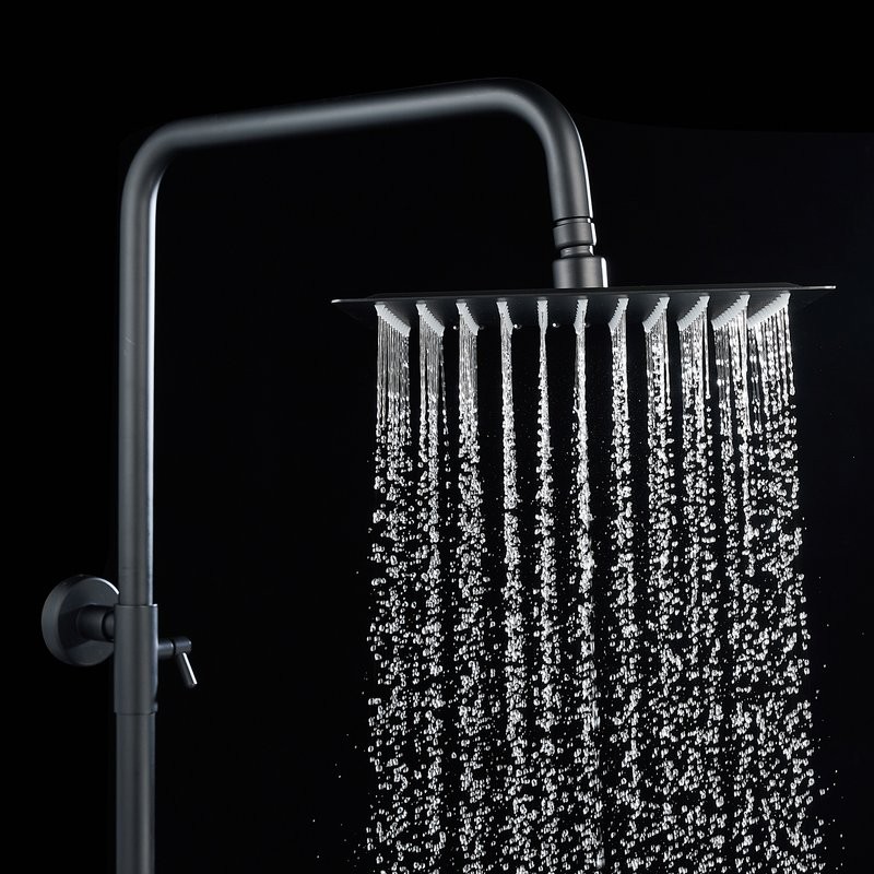 Душевая стойка Shevanik S3096H с термостатом, черный