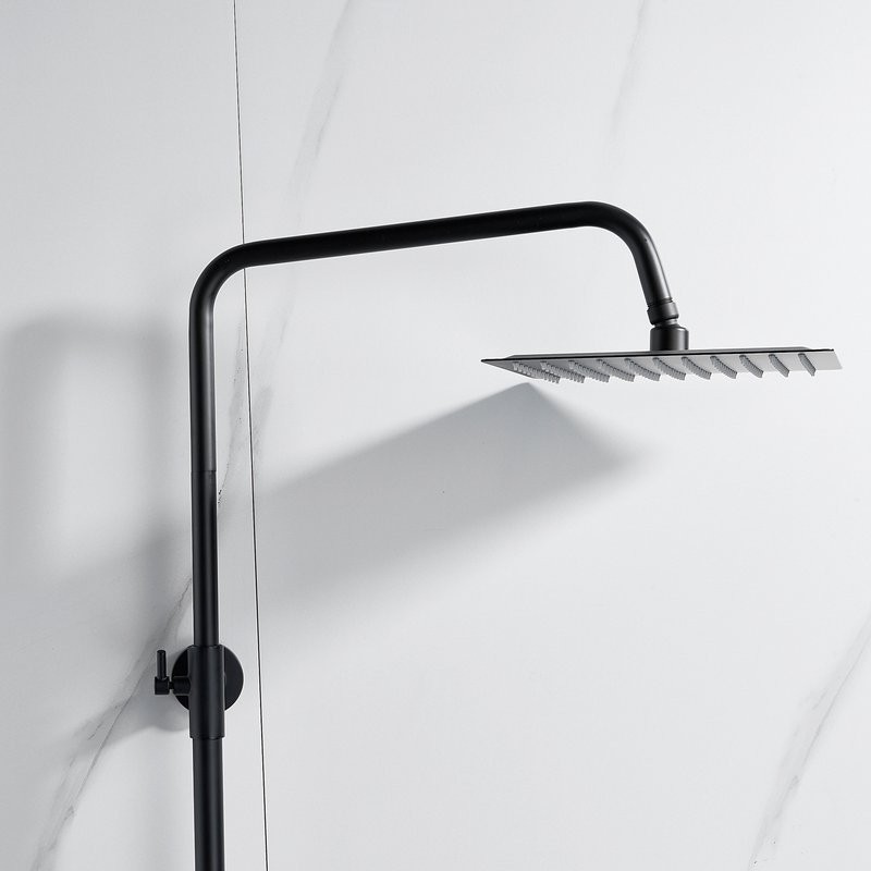 Душевая стойка Shevanik S3096H с термостатом, черный