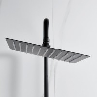Душевая стойка Shevanik S3096H с термостатом, черный