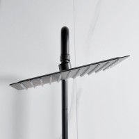 Душевая стойка Shevanik S3096H с термостатом, черный