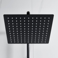 Душевая стойка Shevanik S3096H с термостатом, черный