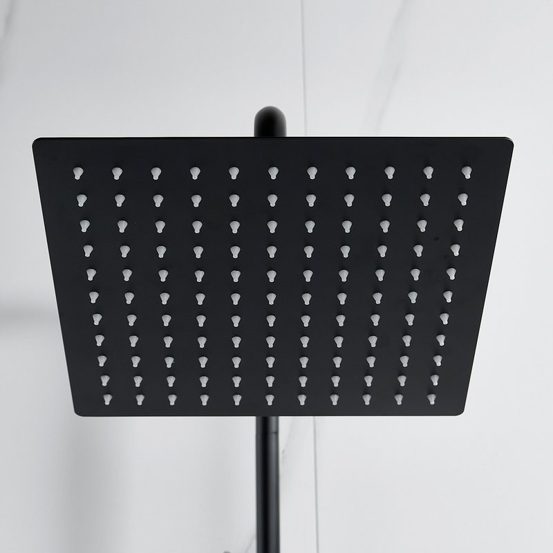 Душевая стойка Shevanik S3096H с термостатом, черный