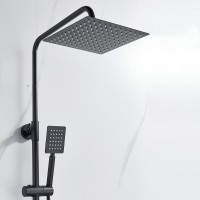 Душевая стойка Shevanik S3096H с термостатом, черный