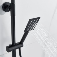 Душевая стойка Shevanik S3096H с термостатом, черный