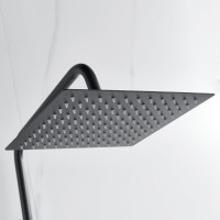 Душевая стойка Shevanik S3096H с термостатом, черный