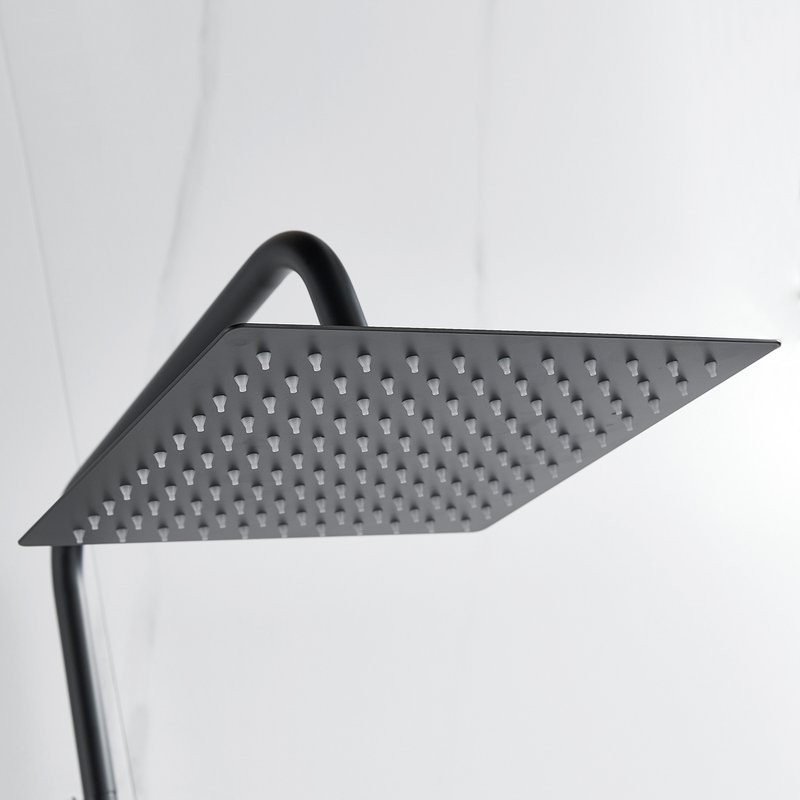 Душевая стойка Shevanik S3096H с термостатом, черный