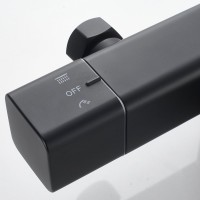 Душевая стойка Shevanik S3096H с термостатом, черный