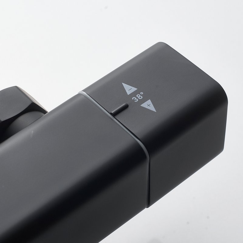 Душевая стойка Shevanik S3096H с термостатом, черный