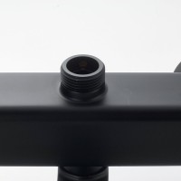 Душевая стойка Shevanik S3096H с термостатом, черный