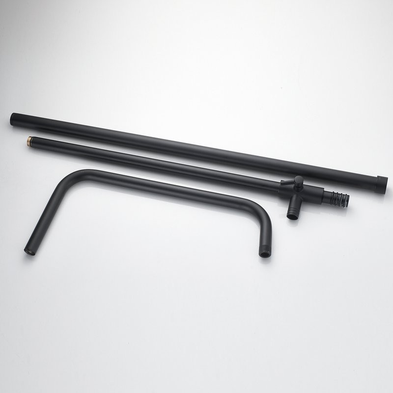 Душевая стойка Shevanik S3096H с термостатом, черный