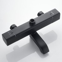 Душевая стойка Shevanik S3096H с термостатом, черный