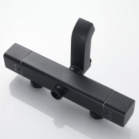 Душевая стойка Shevanik S3096H с термостатом, черный