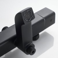 Душевая стойка Shevanik S3096H с термостатом, черный