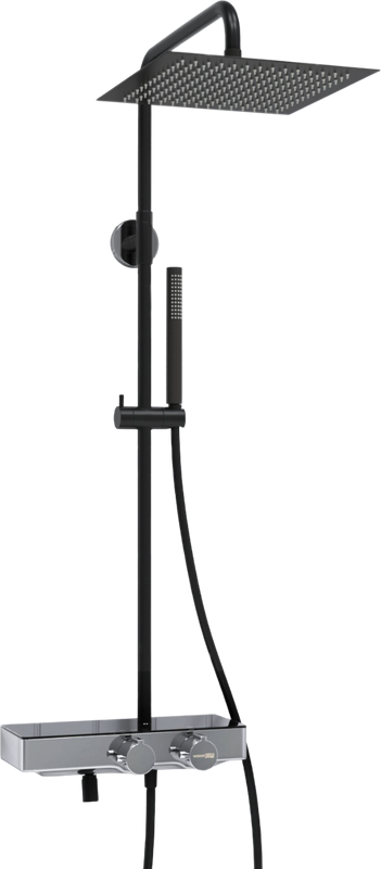 Душевая стойка Wasserkraft Abens 2000 A114.162.217.CB Thermo с термостатом, черная