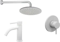 Комплект для ванной Paffoni Light KITLIG011BO071 С ВНУТРЕННЕЙ ЧАСТЬЮ, белый