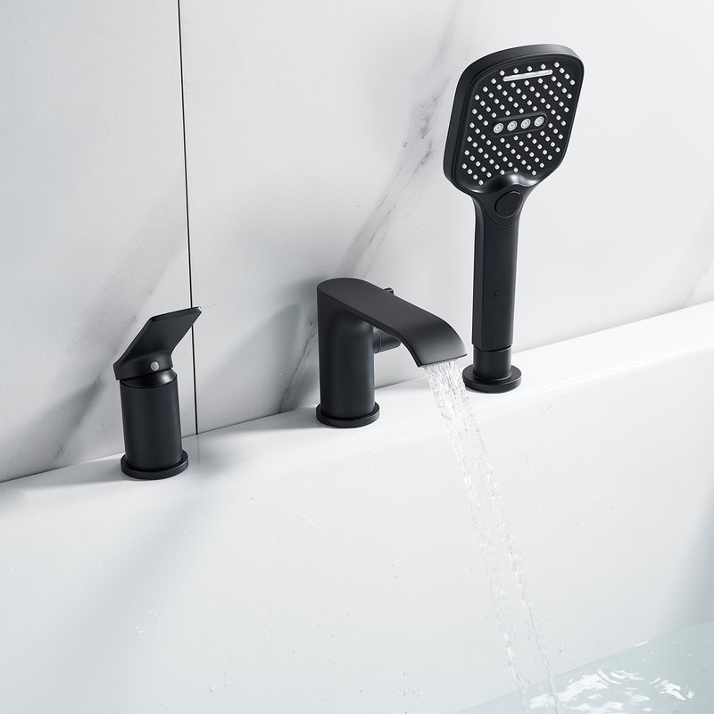 Смеситель на борт ванны Shevanik S4112H черный