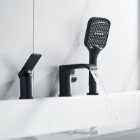 Смеситель на борт ванны Shevanik S4112H черный Смеситель на борт ванны Shevanik S4112H черный