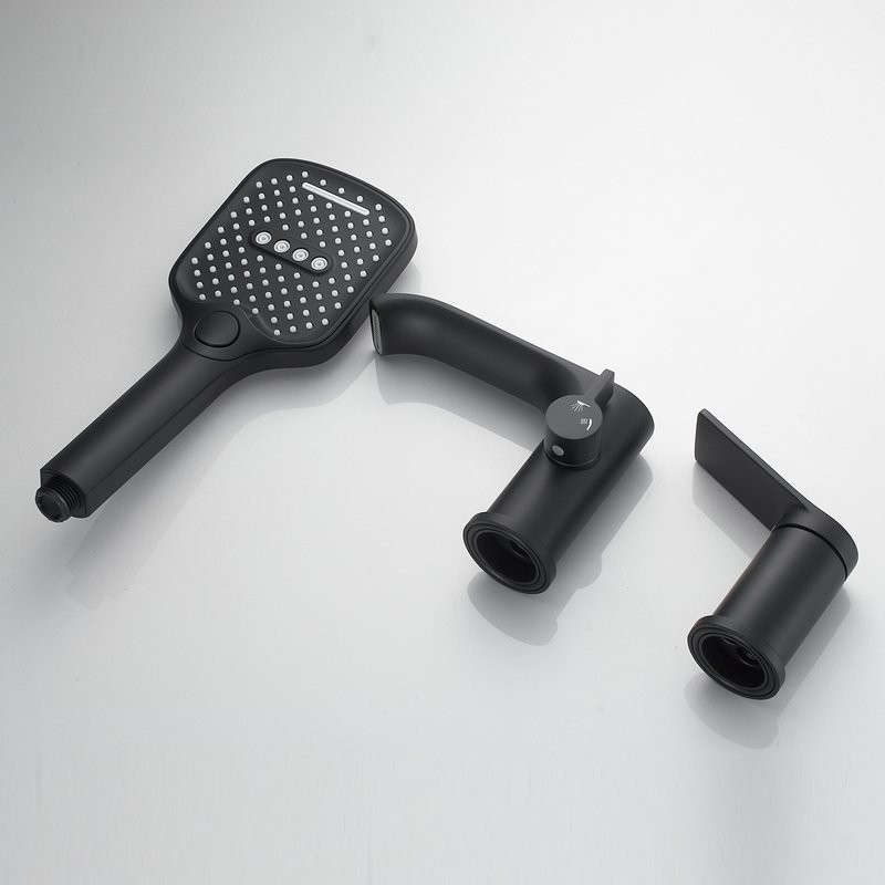 Смеситель на борт ванны Shevanik S4112H черный