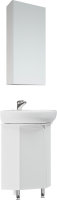 Мебель для ванной комнаты Corozo Сириус 40 напольная, угловая, белая