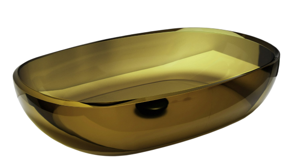 Накладная раковина Abber Kristall AT2805Vesuvian 60 оливковая, прямоугольная