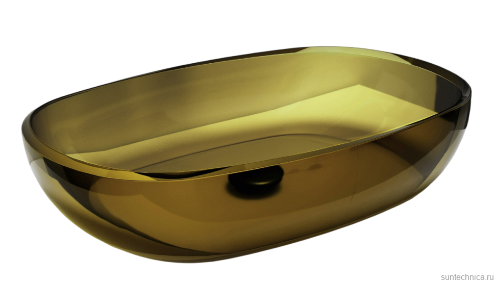 Накладная раковина Abber Kristall AT2805Vesuvian 60 оливковая, прямоугольная