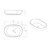 Накладная раковина Abber Kristall AT2805Vesuvian 60 оливковая, прямоугольная