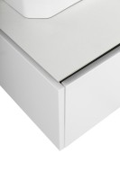Тумба с раковиной Cezares Slider 80 подвесная, 1 ящик, со столешницей, bianco opaco