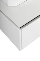 Тумба с раковиной Cezares Slider 80 подвесная, 1 ящик, со столешницей, bianco opaco