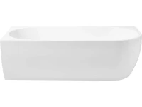 Акриловая ванна Aquanet Elegant А 260048 180x80 см, угловая, левая, отдельностоящая, белая, асимметричная, на ножках, со сливом-переливом