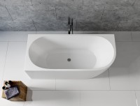Акриловая ванна Aquanet Elegant А 260048 180x80 см, угловая, левая, отдельностоящая, белая, асимметричная, на ножках, со сливом-переливом