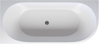 Акриловая ванна Aquanet Elegant А 260048 180x80 см, угловая, левая, отдельностоящая, белая, асимметричная, на ножках, со сливом-переливом