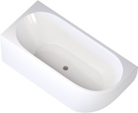 Акриловая ванна Aquanet Elegant А 260048 180x80 см, угловая, левая, отдельностоящая, белая, асимметричная, на ножках, со сливом-переливом